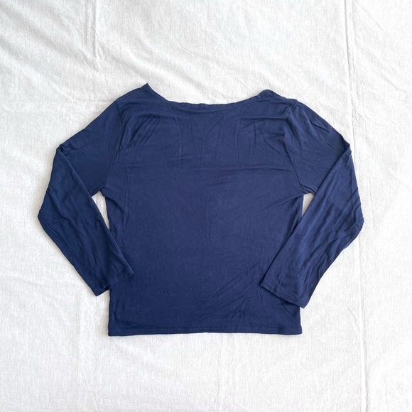 Cape Juby V-Neck Cross Front Long Sleeve Top - L - Picture 3 of 7